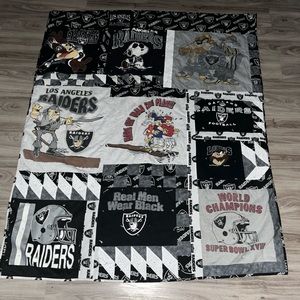 Custom made raiders blanket